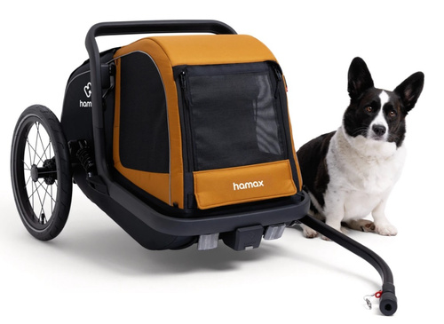 Hamax - przyczepka rowerowa dla psa - Milou S, spice/black