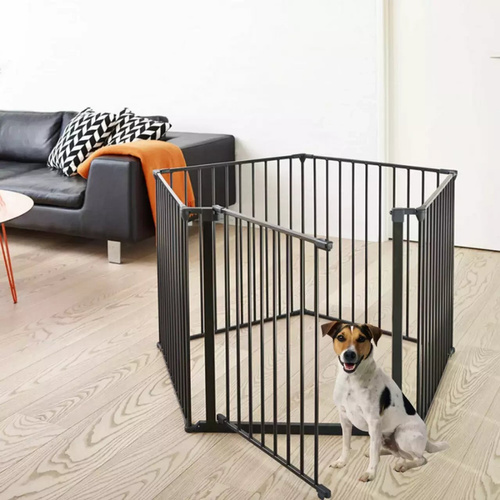 DogSpace - Max Multi Expandable Dog Room Divider / Pet Pen, Black (90-350cm)